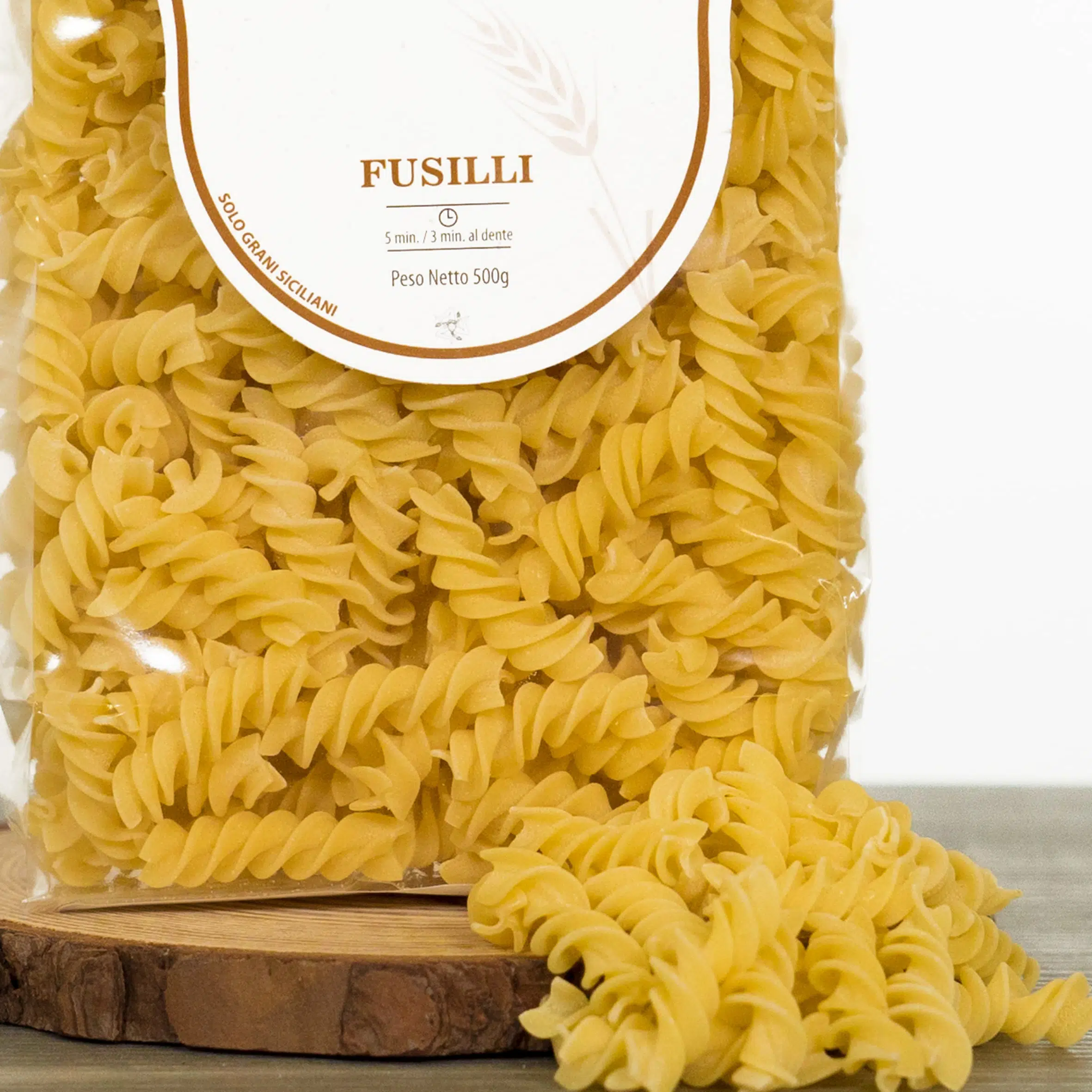 Pacchetto di fusilli siciliani da 500g.