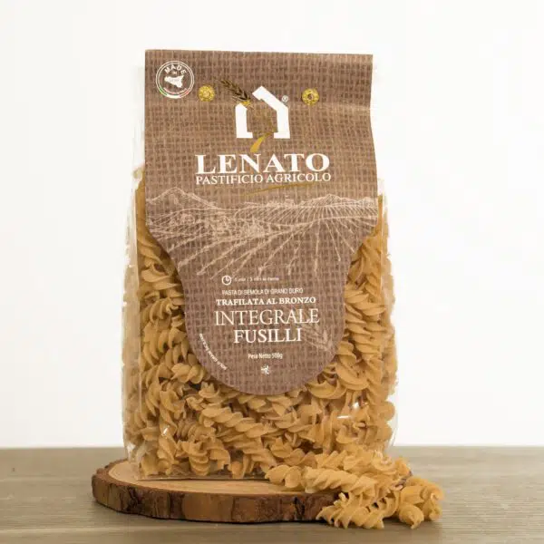 Pacchetto di fusilli integrali Lenato, 500g.