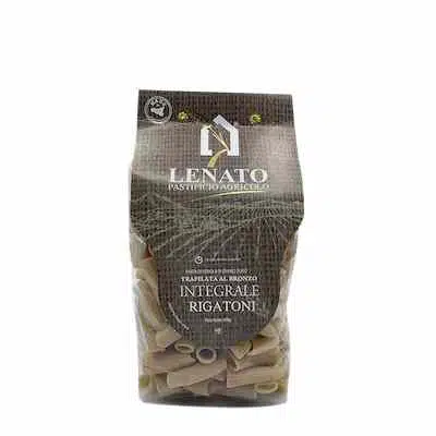 Pacchetto di rigatoni integrali Lenato.