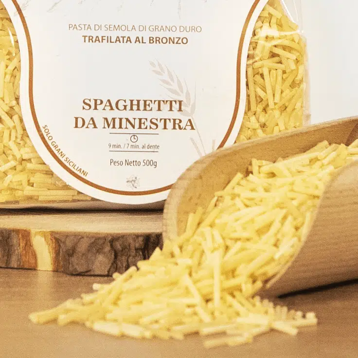 Spaghetti da minestra, 500g, grano duro siciliano.